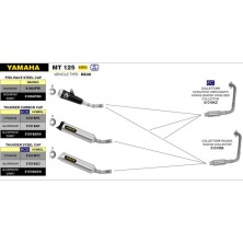 Colector homologado catalizado Arrow para Yamaha YZF R 125 / MT 125 21-