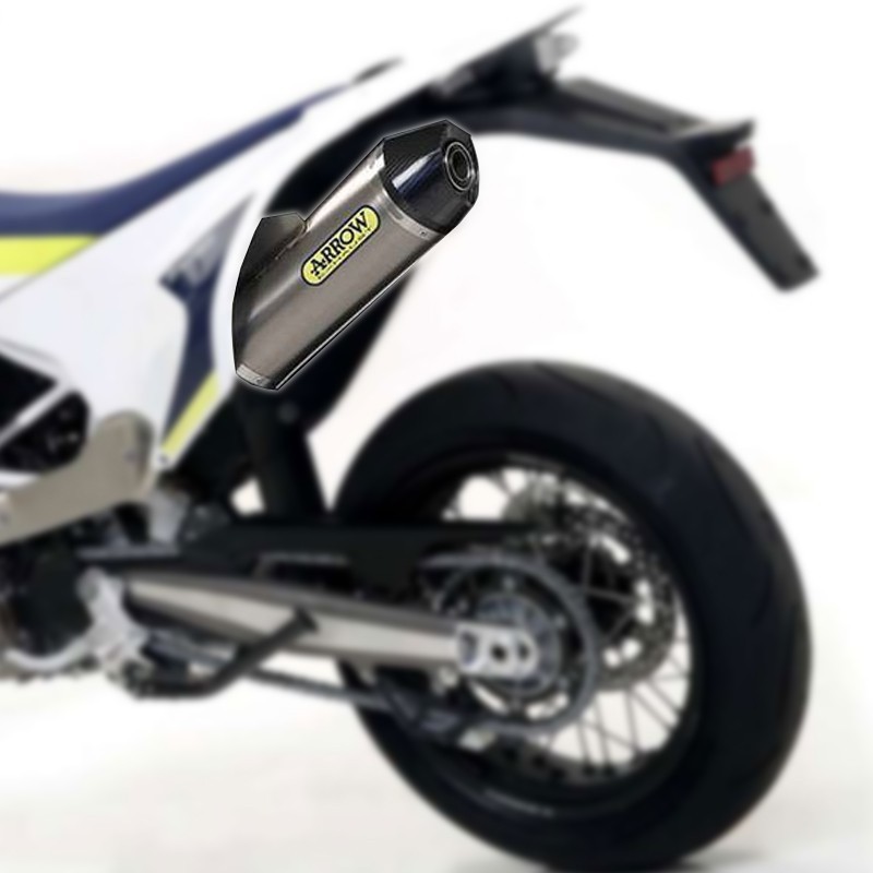 Silenciador exhaust homologado Race-Tech Titanio para Husqvarna 701 Enduro / Supermoto 17- Arrow