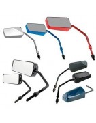 Universal and approved rearview mirrors for motorcycles and scooters